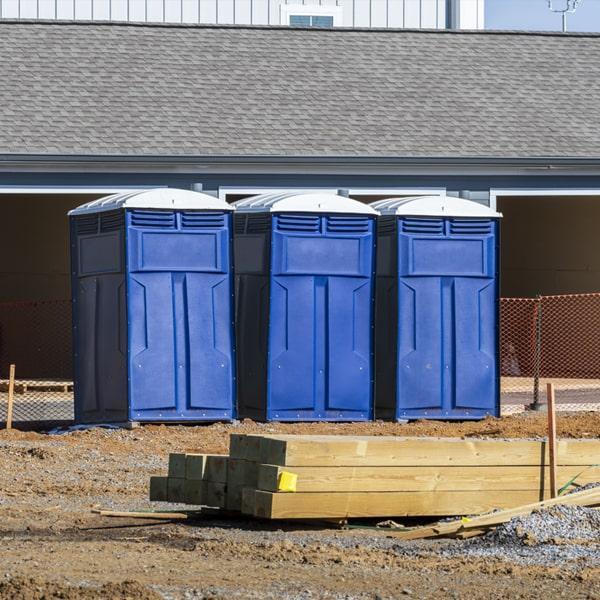 Heavy-duty construction site porta potty in Detroit Lakes, Minnesota